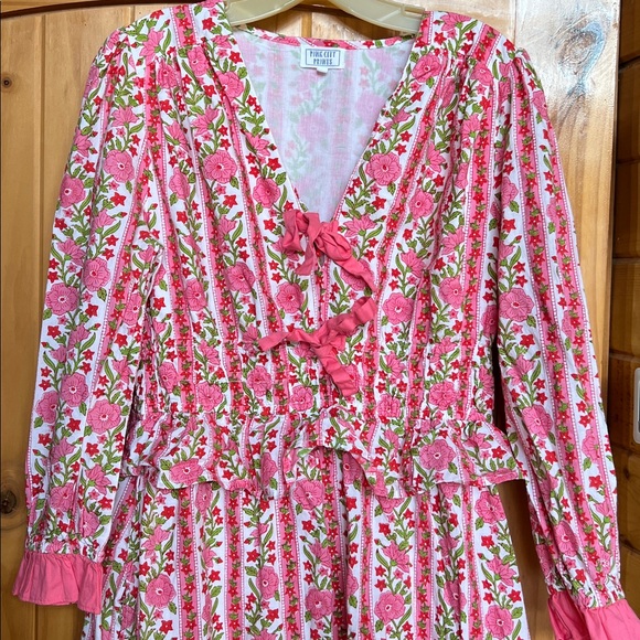 Pink city prints Melanie dress - Picture 2 of 8